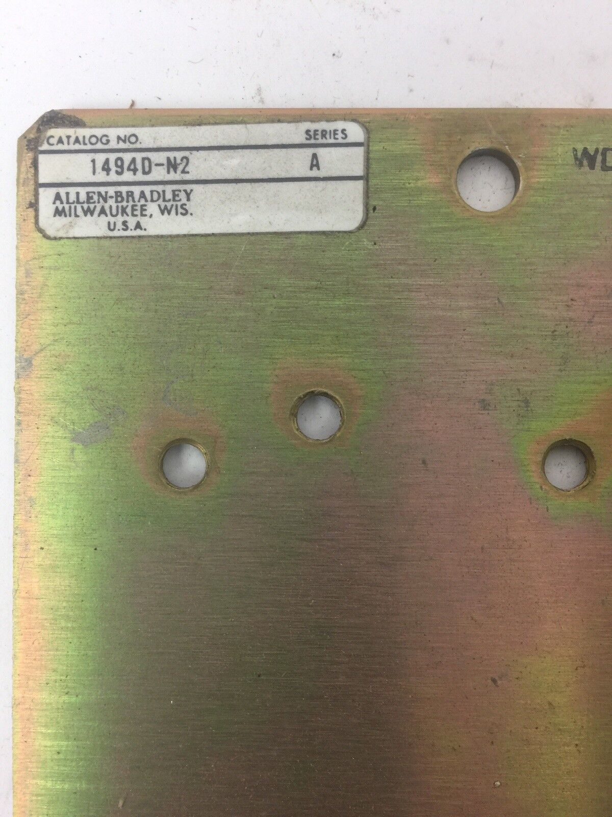 ALLEN BRADLEY 1494D-N2 OPERATOR MECHANISM SERIES A