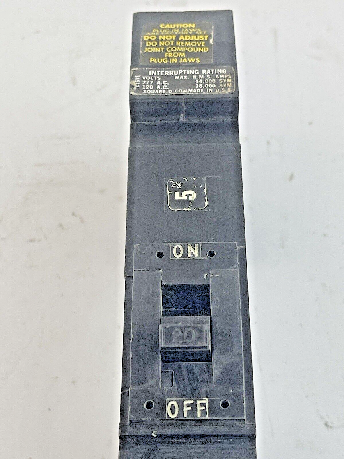 SQUARE D - FY14020C - CIRCUIT BREAKER - 20 AMP, 1 POLE, 277 VAC