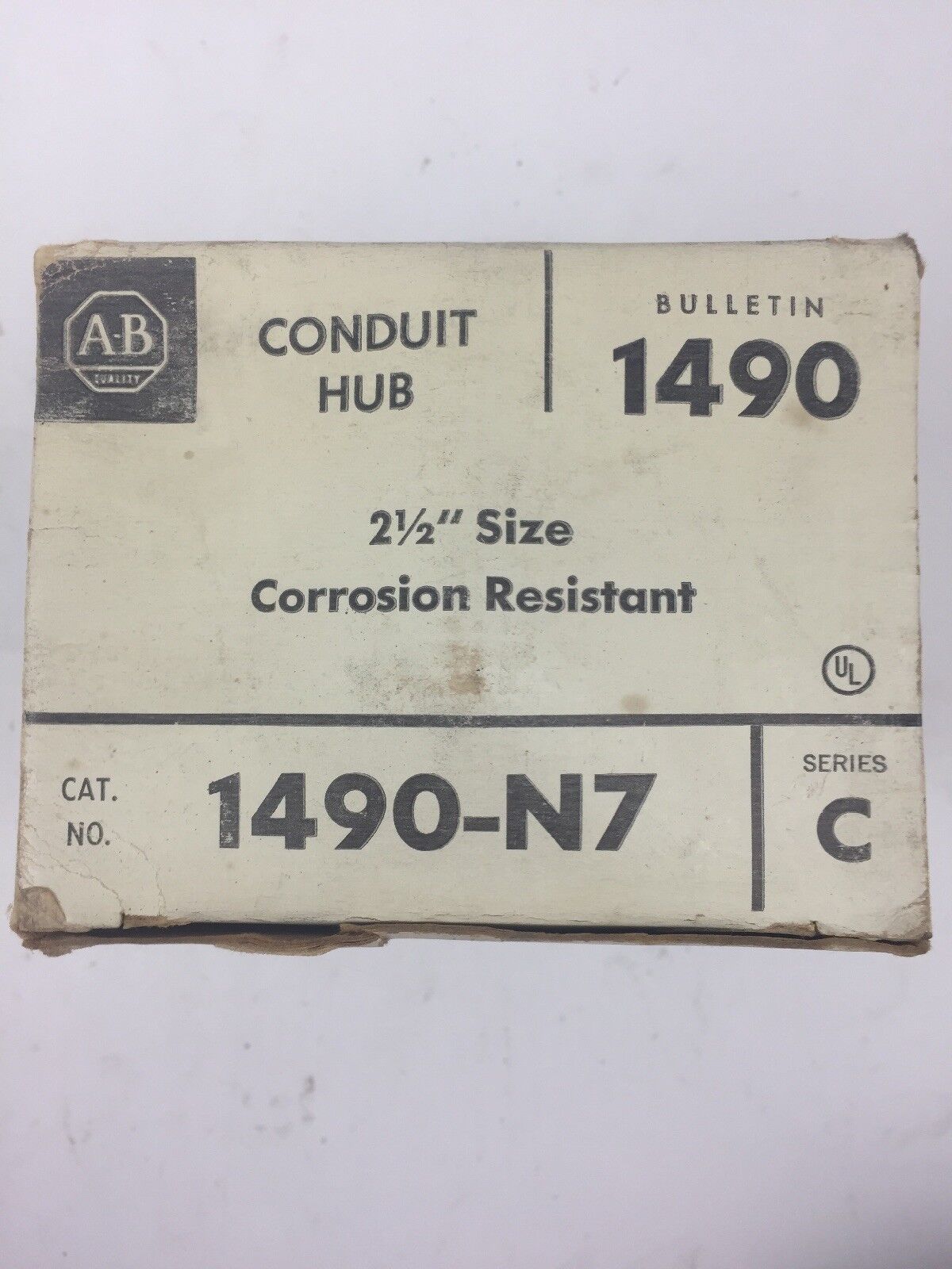 ALLEN BRADLEY 1490-N7 CONDUIT HUB 2 1/2" CORROSION RESISTANT