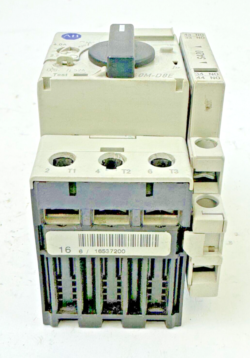 ALLEN-BRADLEY - 140M-D8E-B40 SER. C - MOTOR PROTECTOR + 140M-C-A SER. A AUX. CON