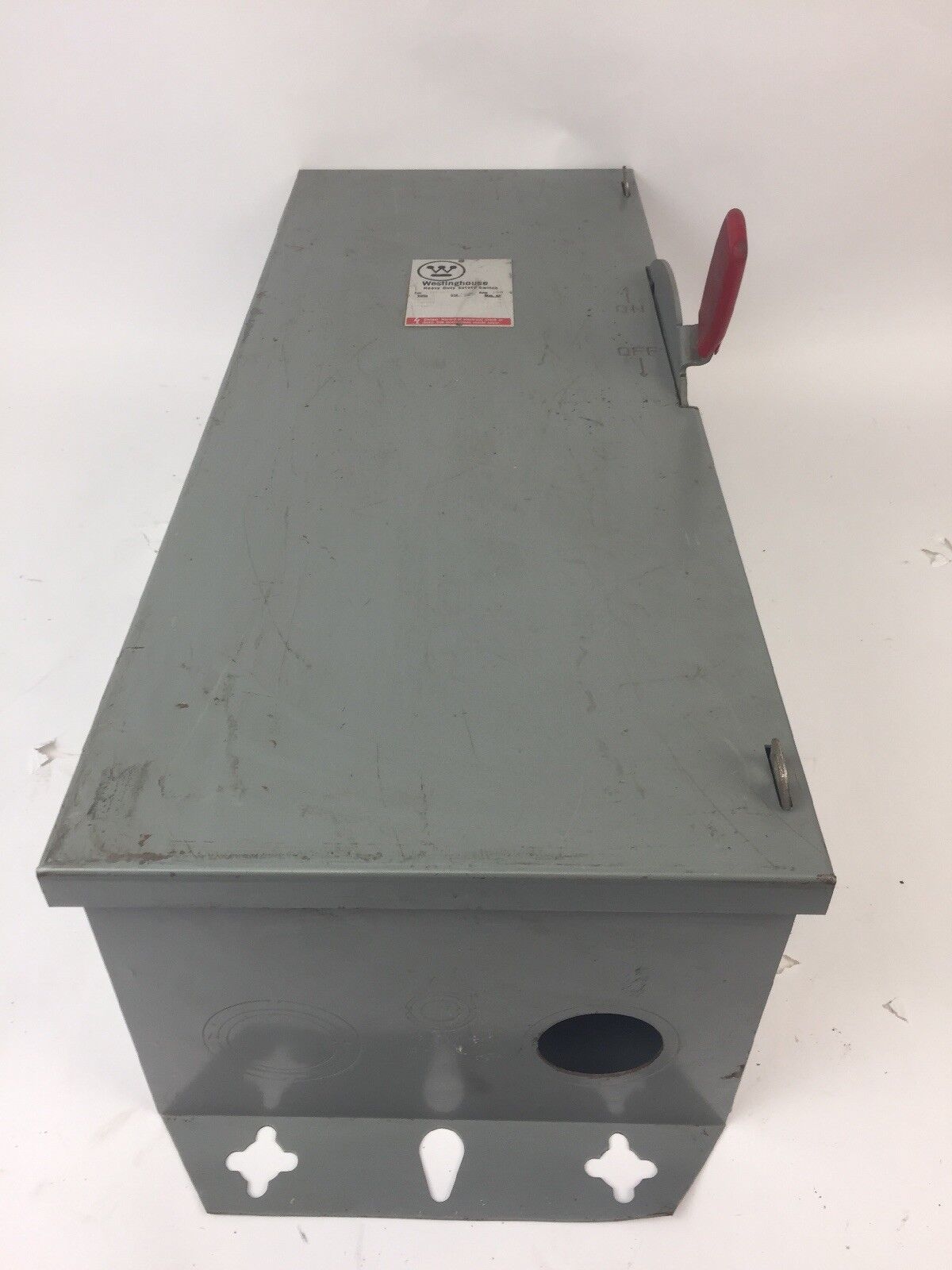 WESTINGHOUSE HUN363 HEAVY DUTY SAFETY SWITCH 100AMP 600VAC 75HP TYPE 1 ENCLOSURE