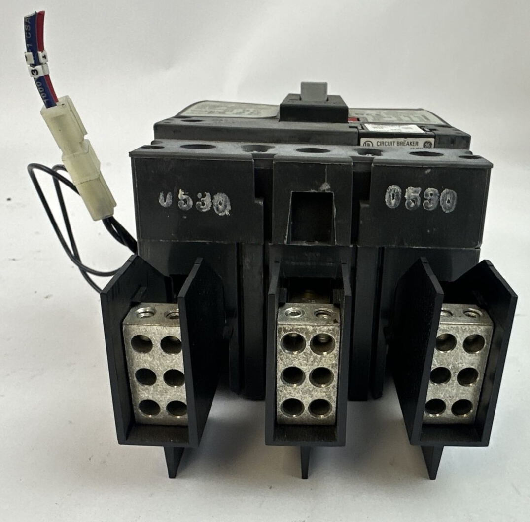 GE SEDA36AT0100 INDUSTRIAL CIRCUIT BREAKER 100A 600VAC 3P TYPESRPE100A 70A TRIP
