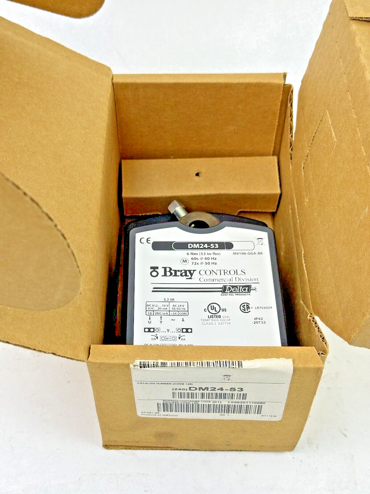 BRAY CONTROLS - DM24-53 - ELECTRIC MOTOR ACTUATOR - 53 IN-LB, 60S, 24 VAC, 50/60