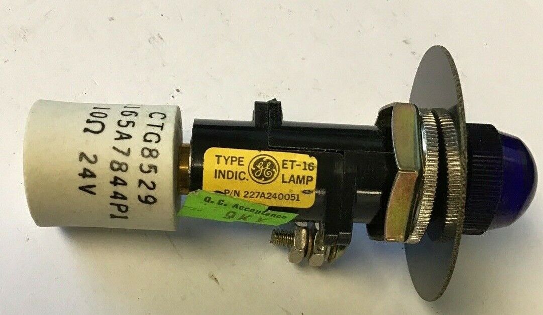 GENERAL ELECTRIC 227A240051 BLUE INDICATOR LIGHT***LOTOF2***
