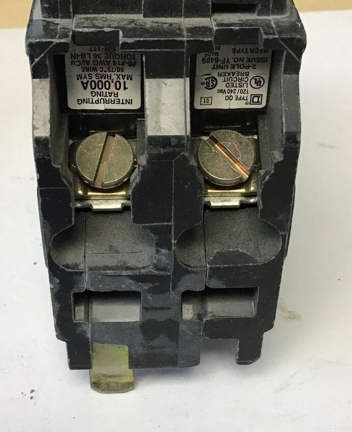 SQUARE D QO215 CIRCUIT BREAKER 15A 120/240VAC 2POLE***LOTOF5***