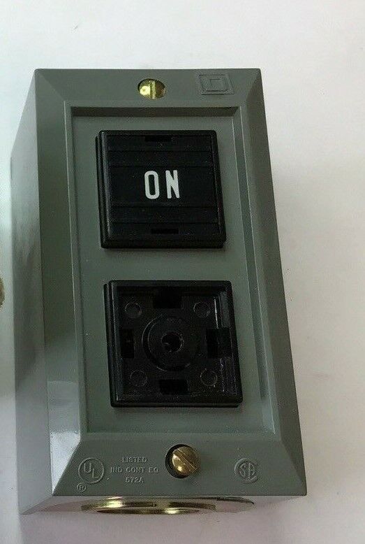 SQUARE D 9001 BG-210 ON-OFF PUSHBUTTON SER.A ***MISSING OFF COVER PLATE***