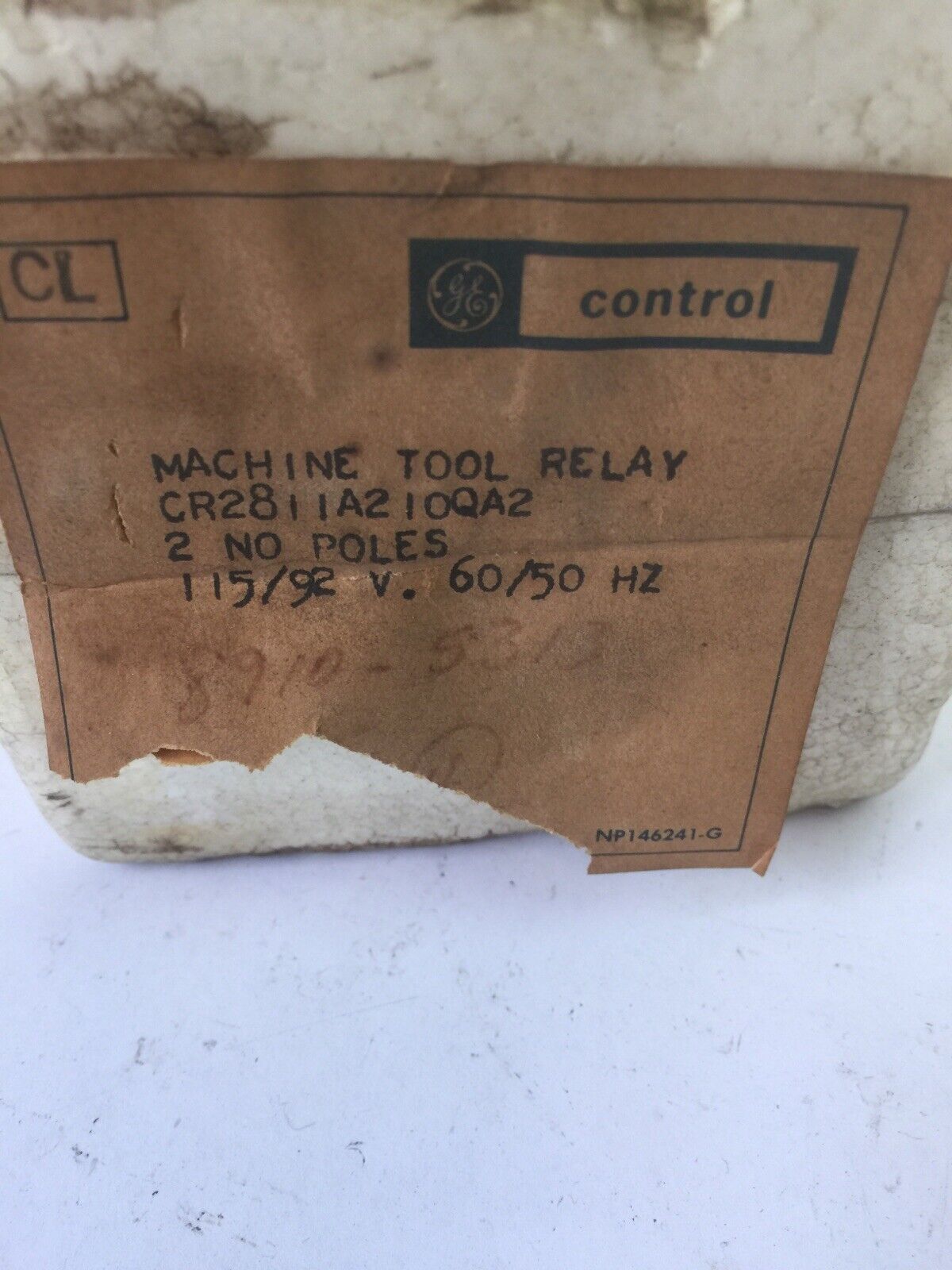 GE CR2811A210QA2 MACHINE TOOL RELAY 600V 10A COIL 22D135 115V 60HZ 92V 50HZ