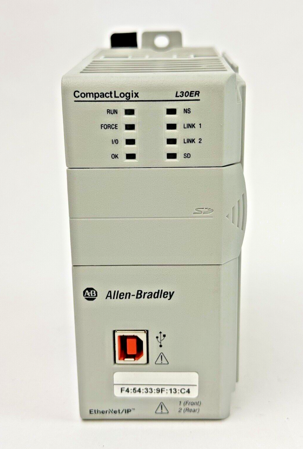 ALLEN-BRADLEY - 1769-L30ER SER. A, FW 1.002 - COMPACTLOGIX 1 MB ENET CONTROLLER