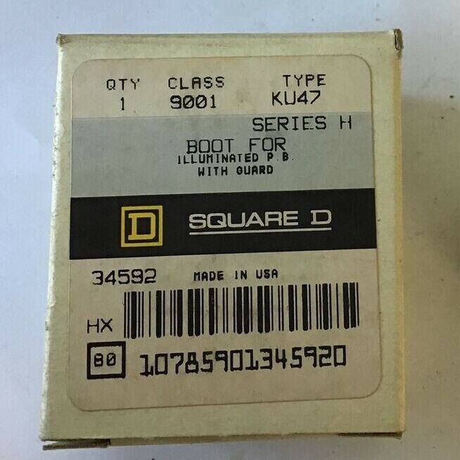 SQUARE D 9001 KU47 BOOT FOR P.B. ILL. W/ GUARD SER.H