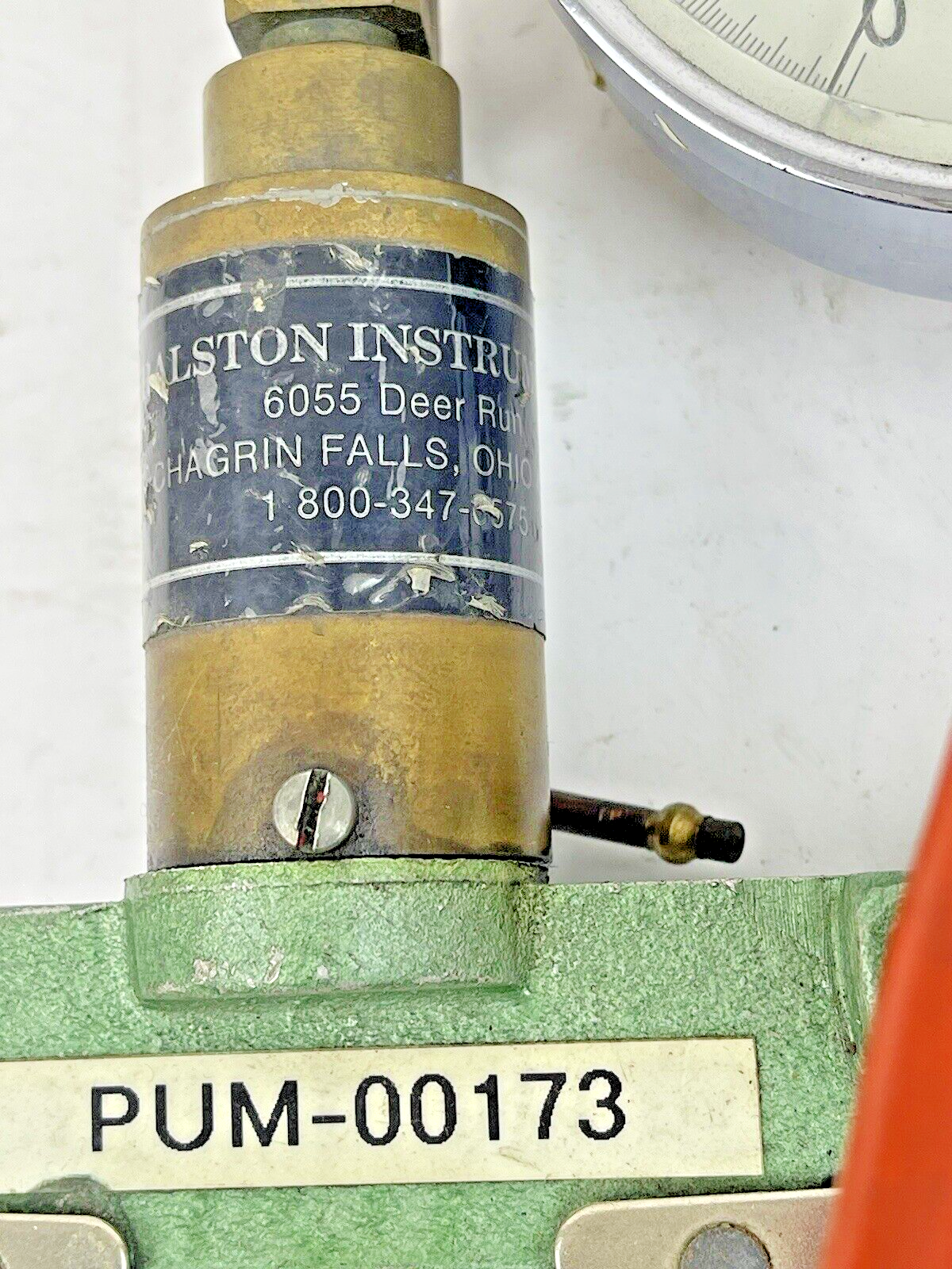 RALSTON INSTRUMENTS - HYDRAULIC HAND PUMP - 0-60 PSI - PUM 00173 - CALIBRATOR
