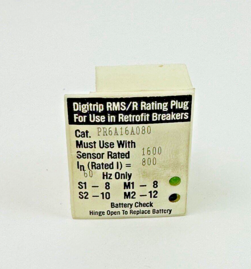 CUTLER-HAMMER - PR6A16A080 - RATING PLUG - DIGITRIP RMS/R FOR RETROFIT - 800 AMP