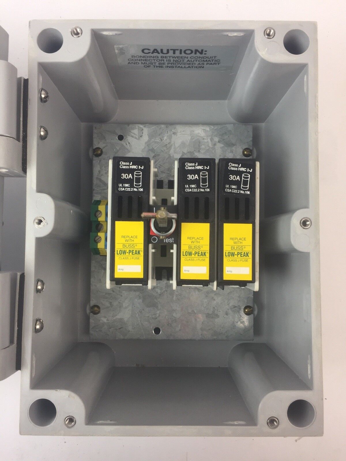ARROW HART AH30MS2F DISCONNECT SWITCH 30A 600VAC FUSIBLE TYPE 3T,4X,12 ENCLOSED