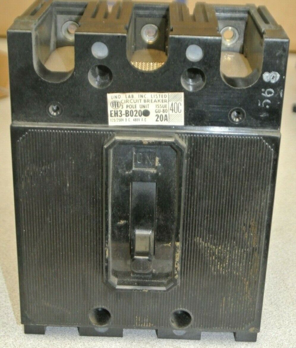 I-T-E / SIEMENS EH3B020 CIRCUIT BREAKER / 480V / 20A / 3 POLE SHIPS FREE to USA