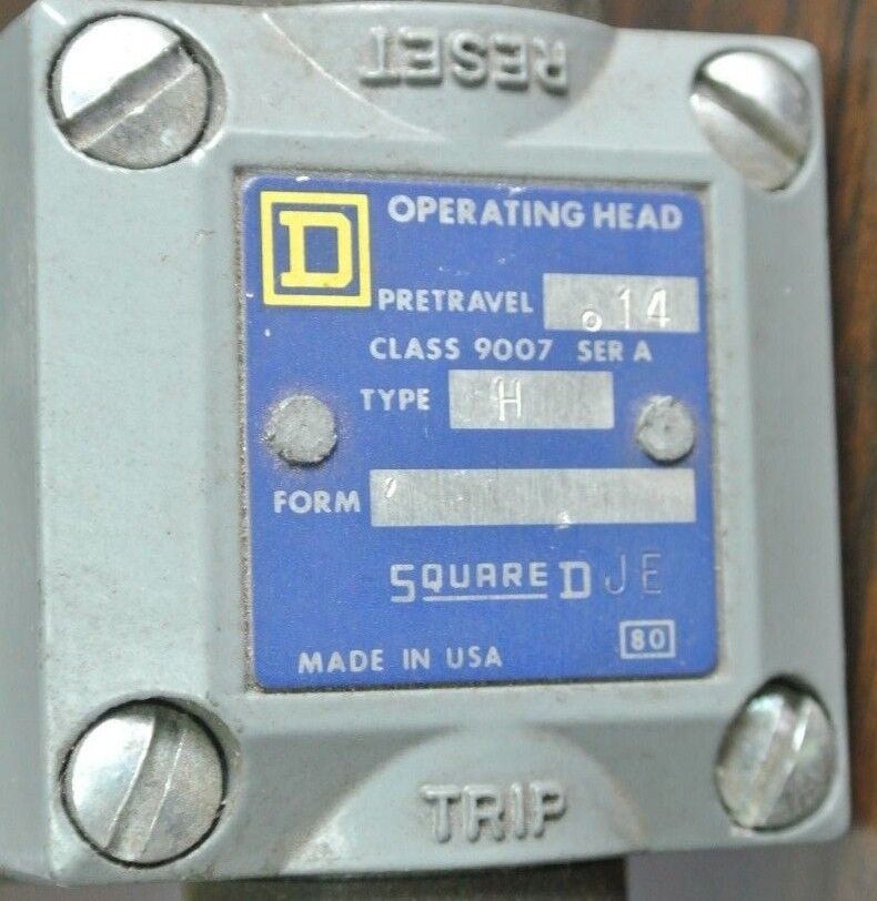 SQUARE D 9007C62H Ser. A - LIMIT SWITCH - NEW SURPLUS - 9007 C62H