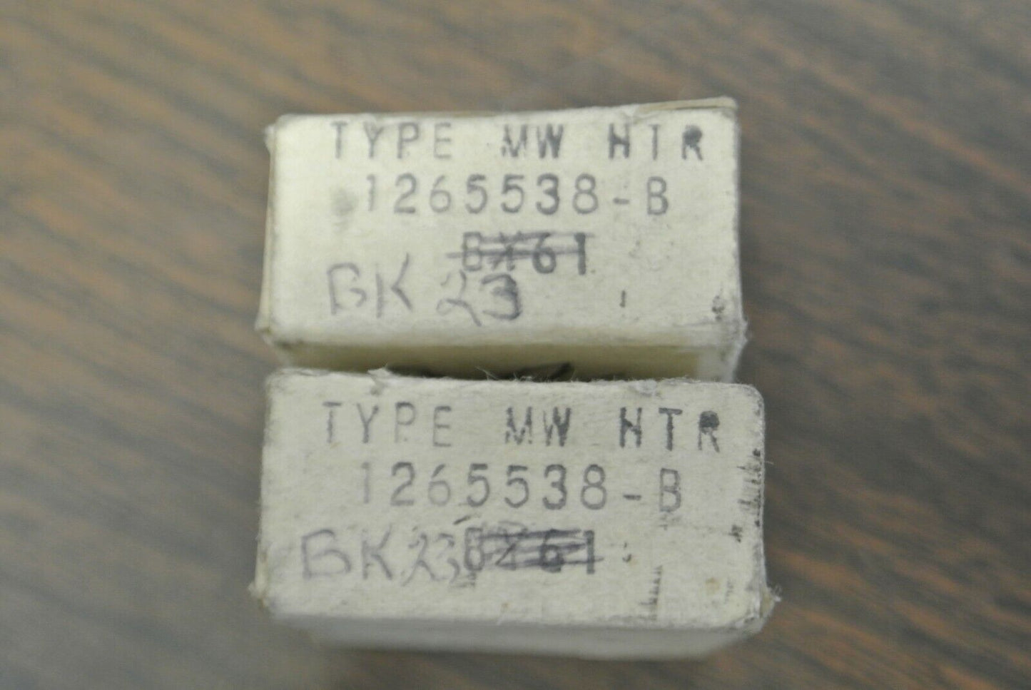 LOT of 2 / WESTINGHOUSE BK23 OVERLOAD HEATER ELEMENTS / NEW SURPLUS / BK-23