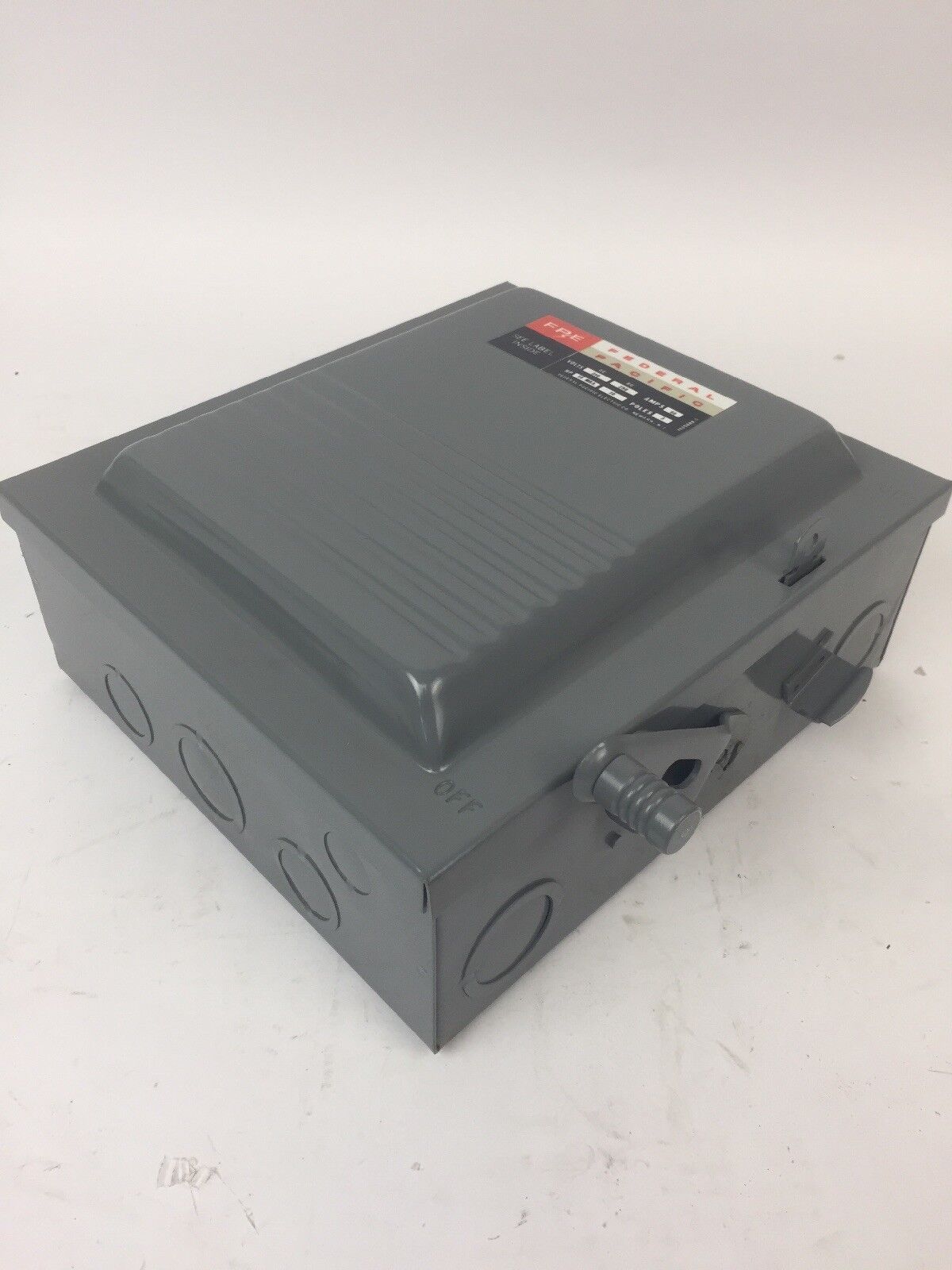 FPE 7632 TYPE LD SAFETY SWITCH 60AMP 250VDC 240VAC 3 POLE 10-15HP