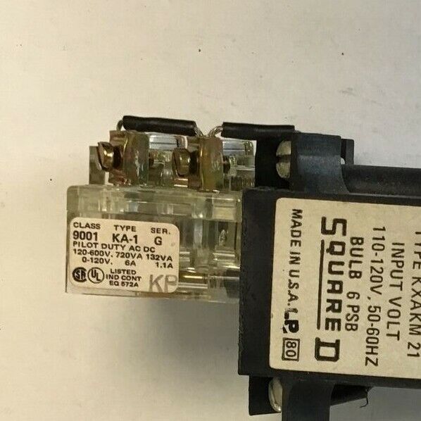 SQUARE D 9001KXAKM21 LIGHT MODULE SER.A W/ PUSH BUTTON 120V 60HZ 9001KA-1 SER.G