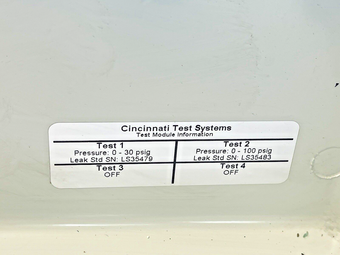 CINCINATTI TEST SYSTEMS - M24-1DEN-PD3100-U - SENTINEL M24 -LEAK TEST INSTRUMENT