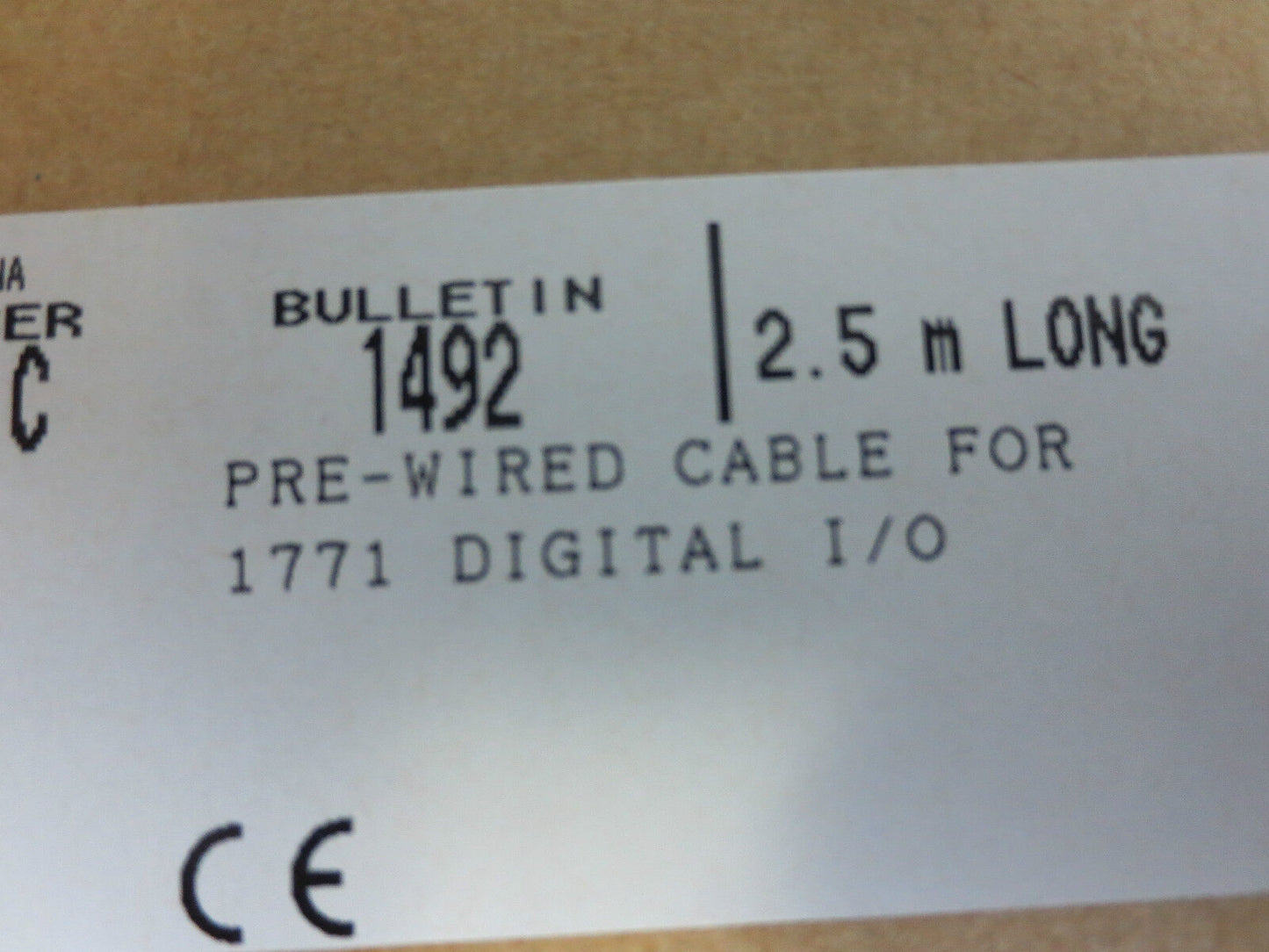 ALLEN-BRADLEY1492-CABLE025F Ser. C PRE-WIRED CABLE for 1771 DIGITAL I/O - 2.5m
