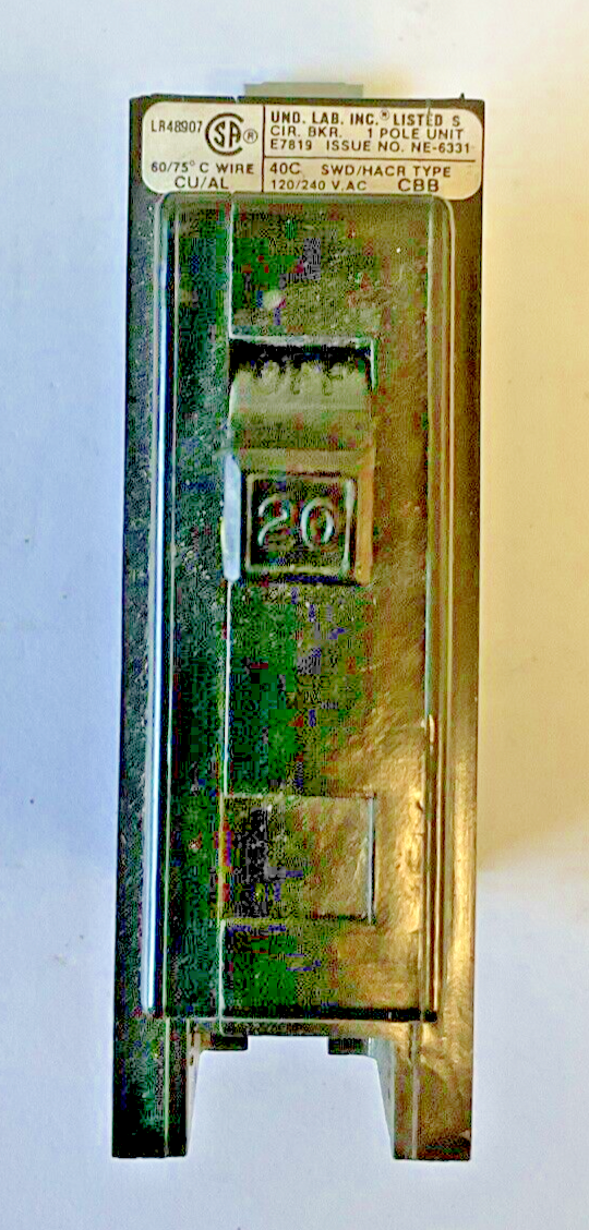 CHALLENGER CBB1020 CIRCUIT BREAKER 20A 120/240VAC***LOTOF3***