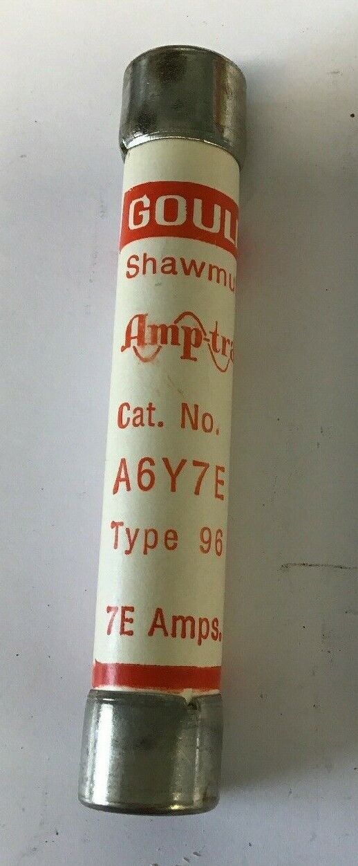 GOULD SHAWMUT A67YE AMP-TRAP FUSE FORM600 TYPE96 7E AMPS****LOTOF10*****