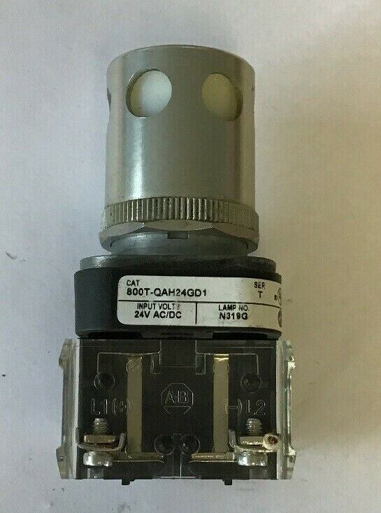 ALLEN BRADLEY 800T-QAH24GD1 , SERIES T, PUSH BUTTON WHITE, 24 VDC/AC