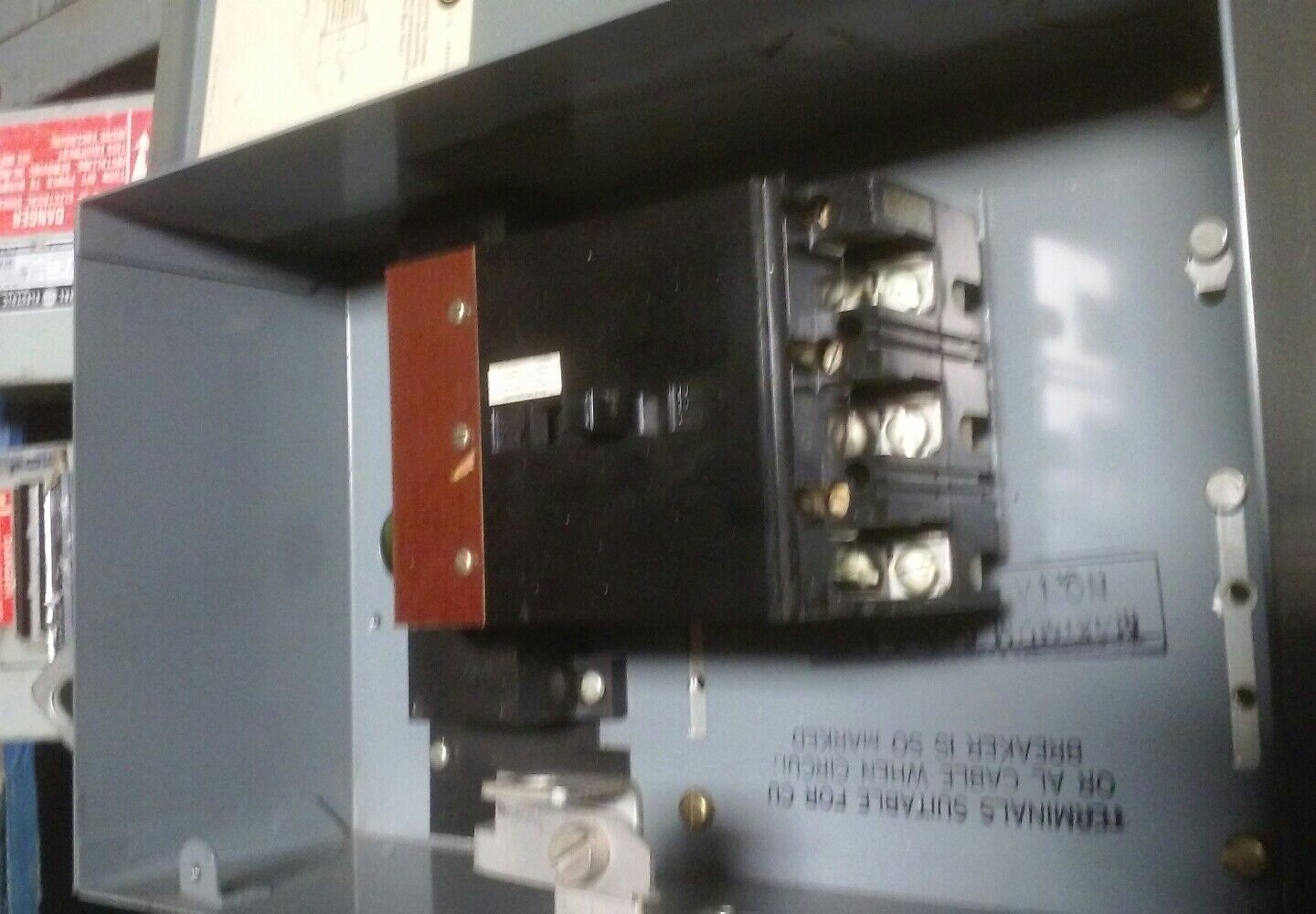 WESTINGHOUSE BP-EA CIRCUIT BREAKER ENCLOSURE w/ 20A CIRCUIT BREAKER