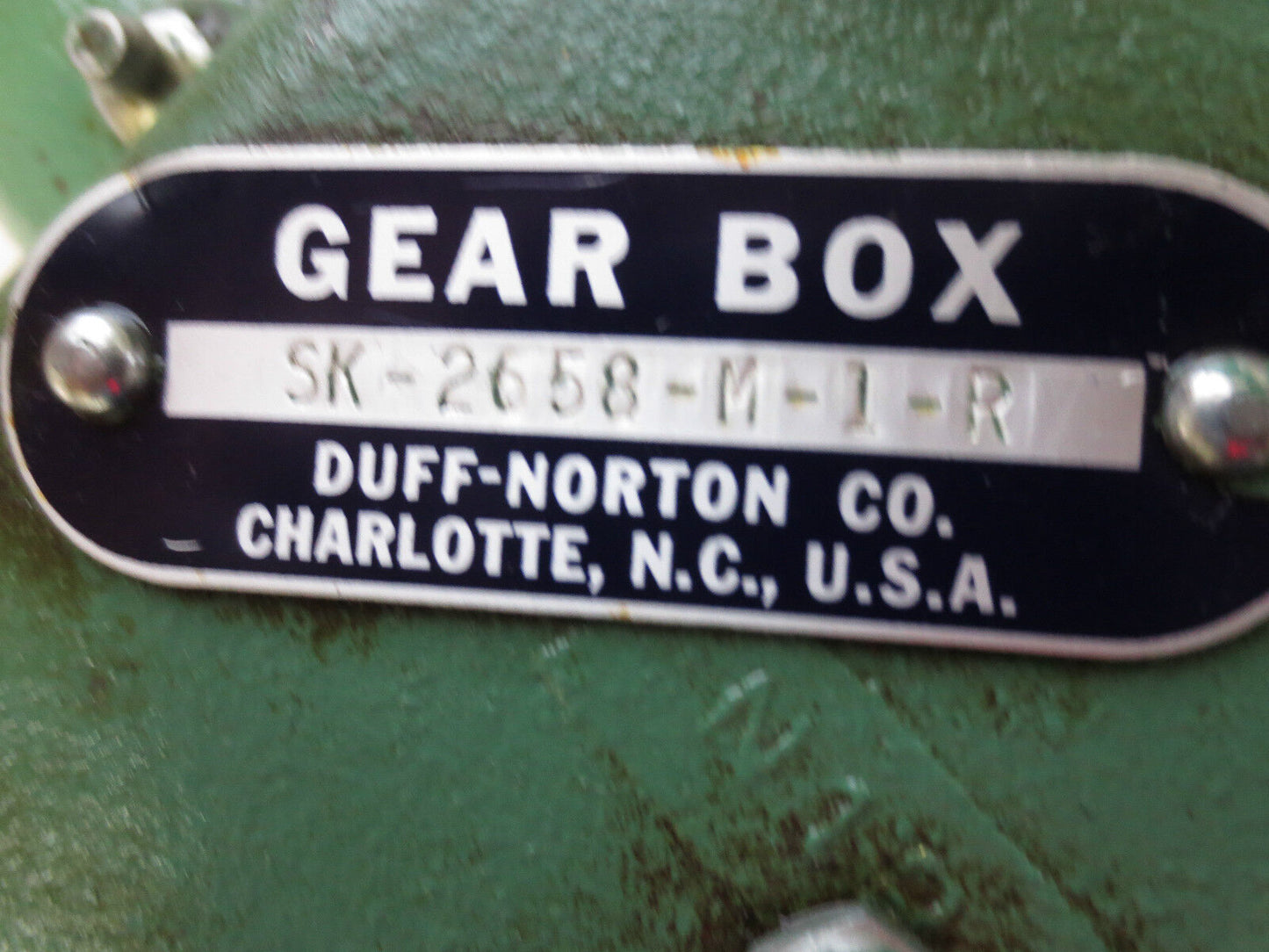 DUFF-NORTON SK-2658-M-1-R GEAR BOX