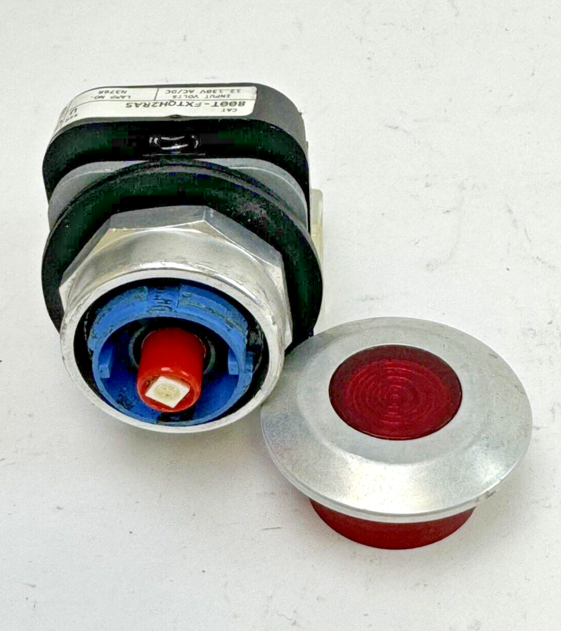 ALLEN-BRADLEY - 800T-FXTQH2RA5 SER. U - RED PUSH/PULL BUTTON *READ MISSING SCREW