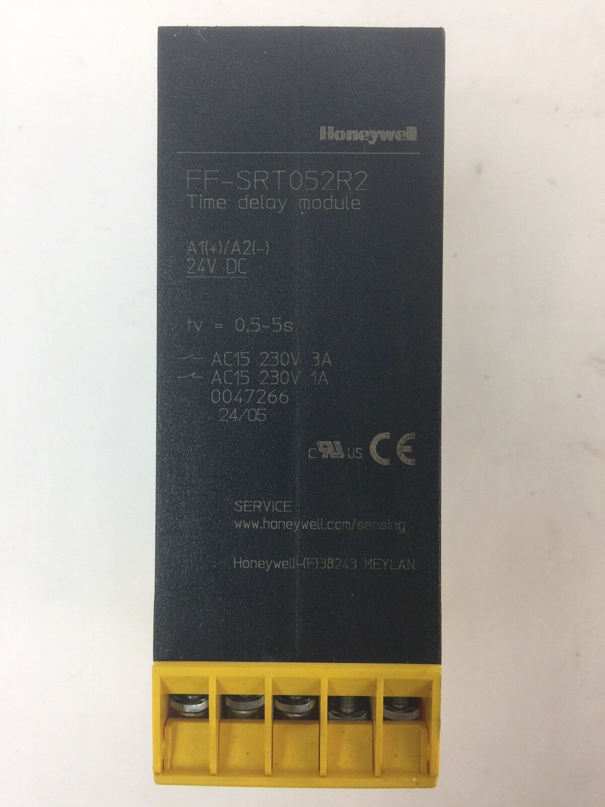 HONEYWELL FF-SRT052R2 TIME DELAY MODULE 24VDC 0.5-5S