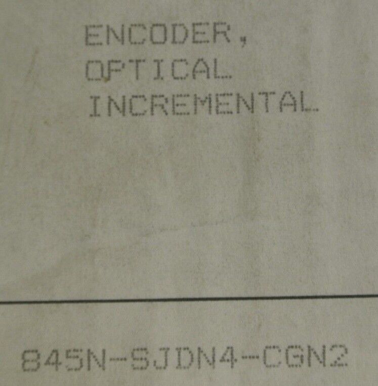 ALLEN-BRADLEY 845N-SJDN4-CGN2 - INCREMENTAL OPTICAL ENCODER - NEW SURPLUS