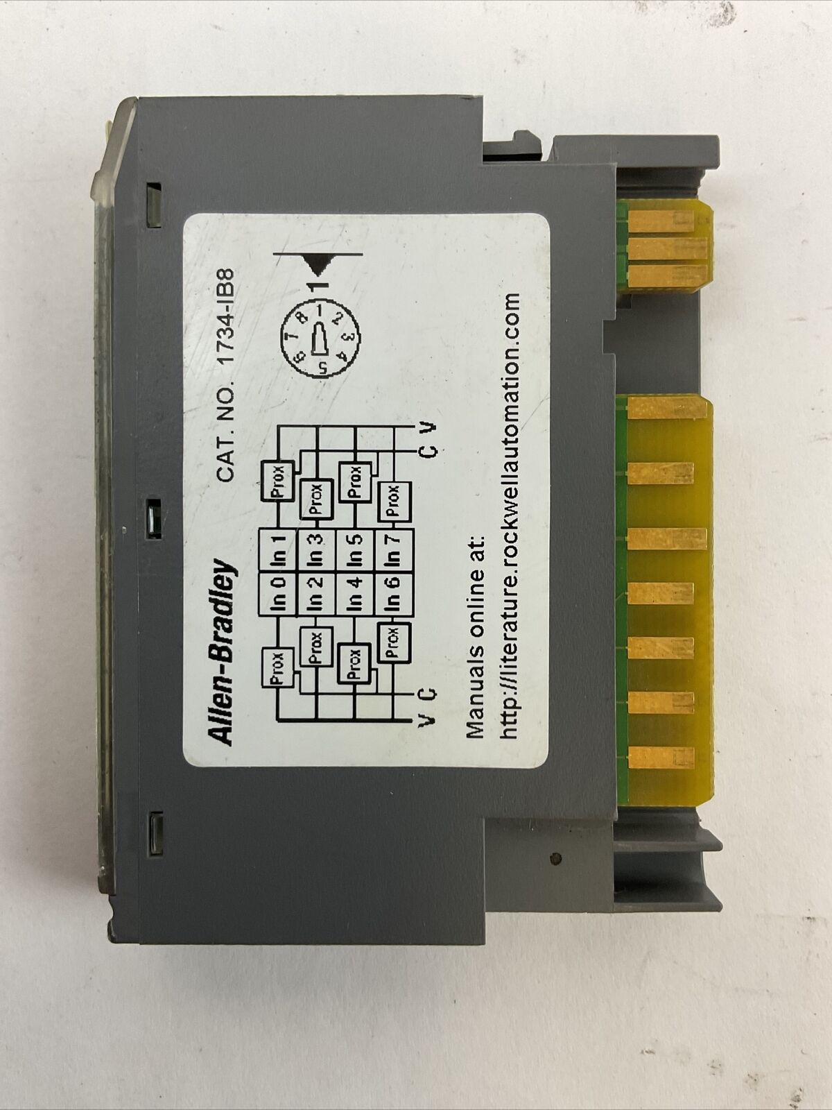 ALLEN BRADLEY 1734-IB8 SER C REV A01 F/W REV 3.022 INPUT MODULE 24VDC