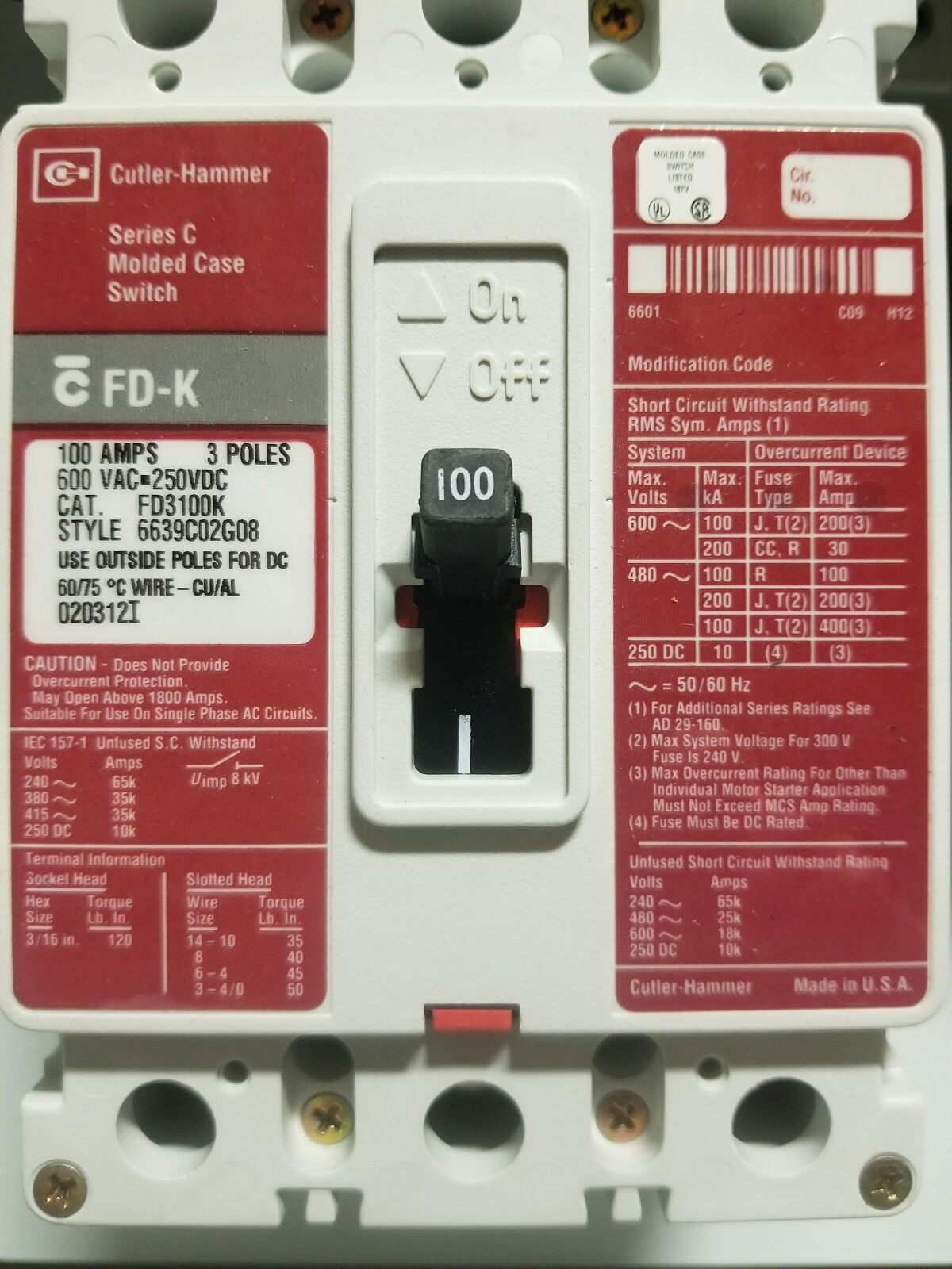 EATON CUTLER HAMMER CPSS2CH208YSDR4DCX Clipper Power System Surge Protective