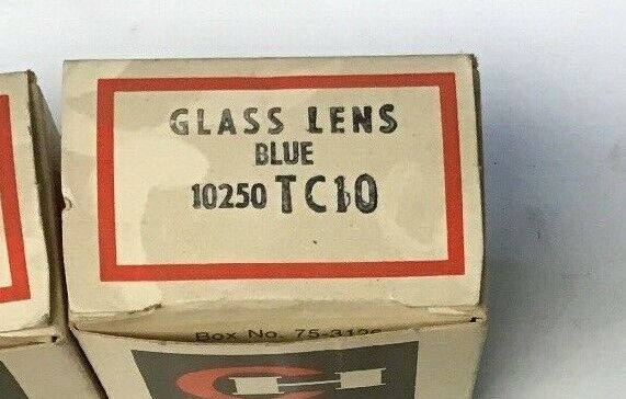 CUTLER HAMMER 10250TC10 GLASS LENS BLUE***LOTOF 5***