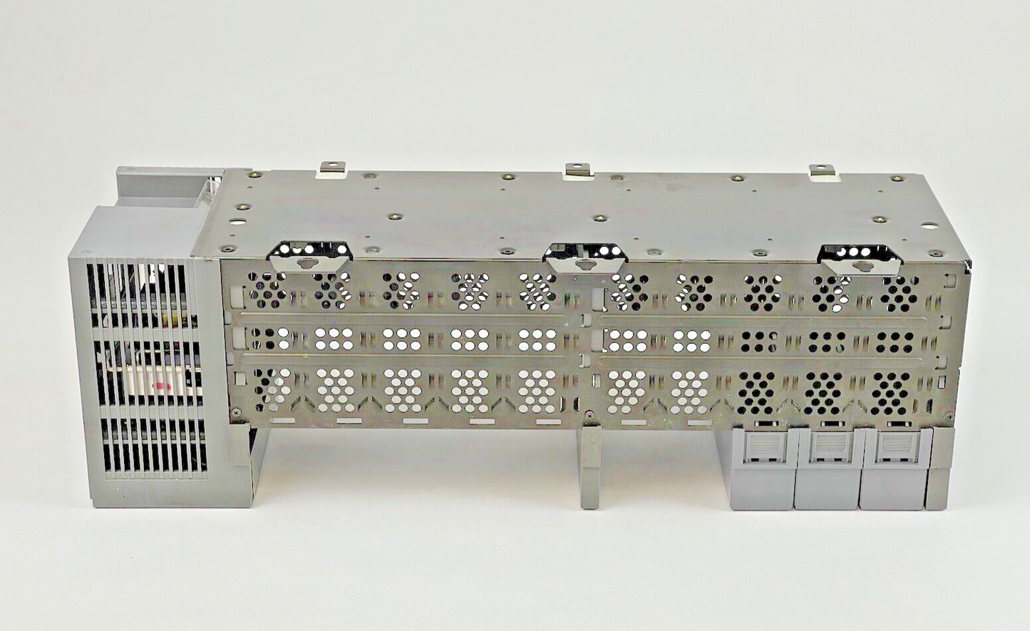 ALLEN BRADLEY - 1746-P2 SER. C -POWER SUPPLY W/ 10 SLOT RACK 1746-A10 & 3 BLANKS