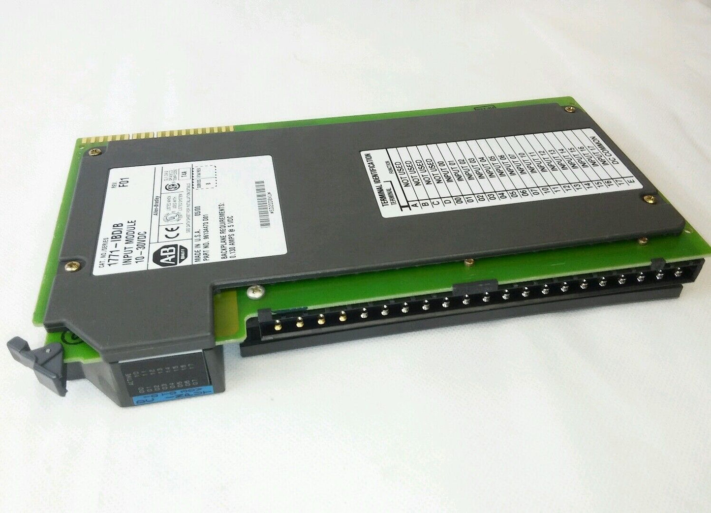 ALLEN BRADLEY MODEL 1771-IBD/B REV F01 INPUT MODULE USED