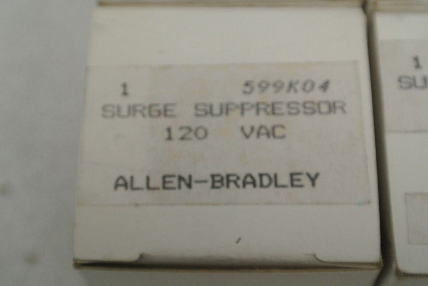 LOT of 6 / ALLEN-BRADLEY 599-K04 / SURGE SUPPRESSOR / 120VAC / SIZE 0, 1, 2