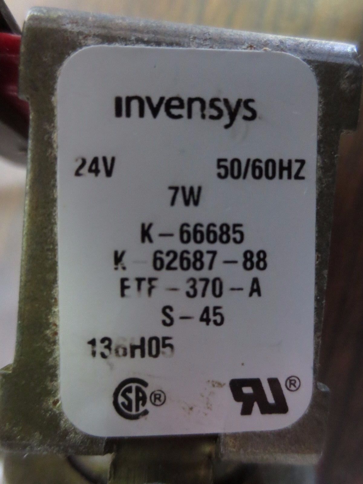 SLOAN / INVENSIS K-66685 ENERGY CONSERVING WATER VALVE - 3/8-18 FNPT