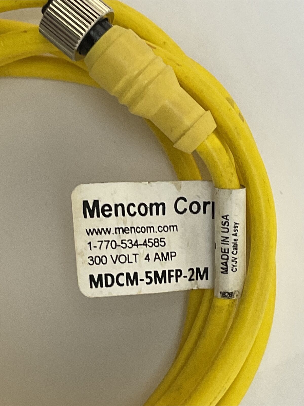 MENCOM MDCM-5MFP-2M CORDSET 300V 4AMP