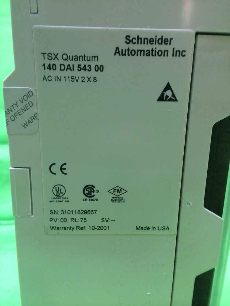 SCHNEIDER TSX QUANTUM MODICON 140-DAI-543-00 140DAI54300