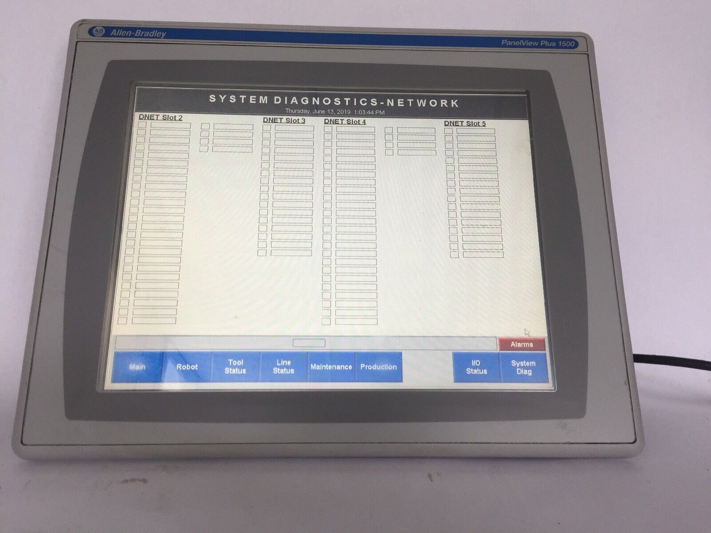 ALLEN BRADLEY 2711P-T15C4A7 PANELVIEW PLUS 1500 ASSEMBLED TERMINAL SER A TOUCH