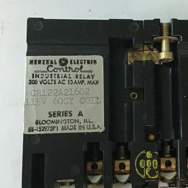 GENERAL ELECTRIC CR122A21602 TIME DELAY RELAY 300VOLT 115V 60CY COIL SER.A