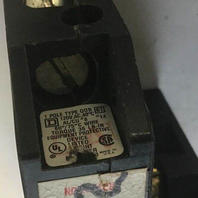 SQUARE D QOB115EPD1200 CIRCUIT BREAKER 15AMP 120VAC