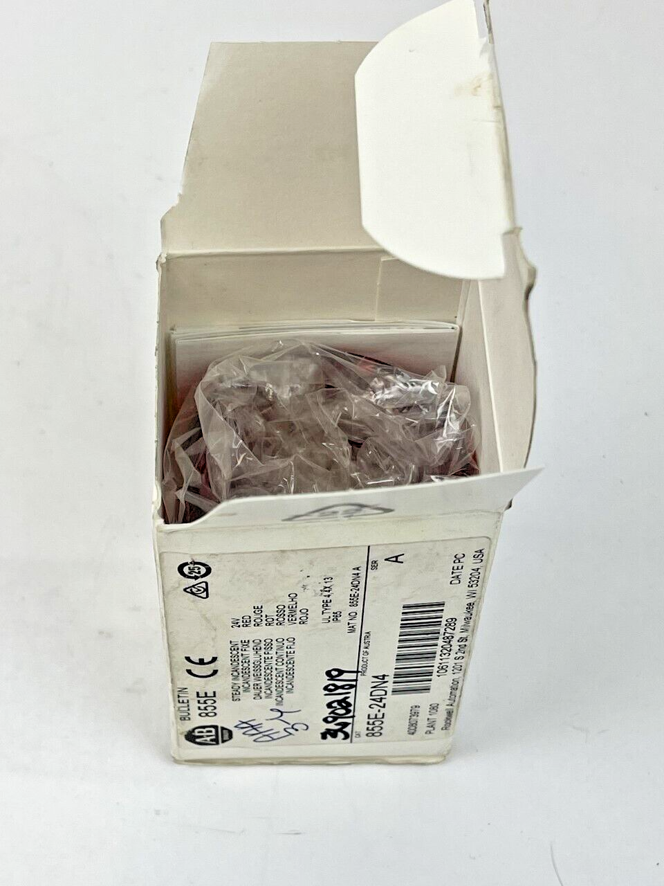 ALLEN BRADLEY - 855E-24DN4 - SERIES A - STEADY INCANDESCENT COVER - 24VAC/DC 7W