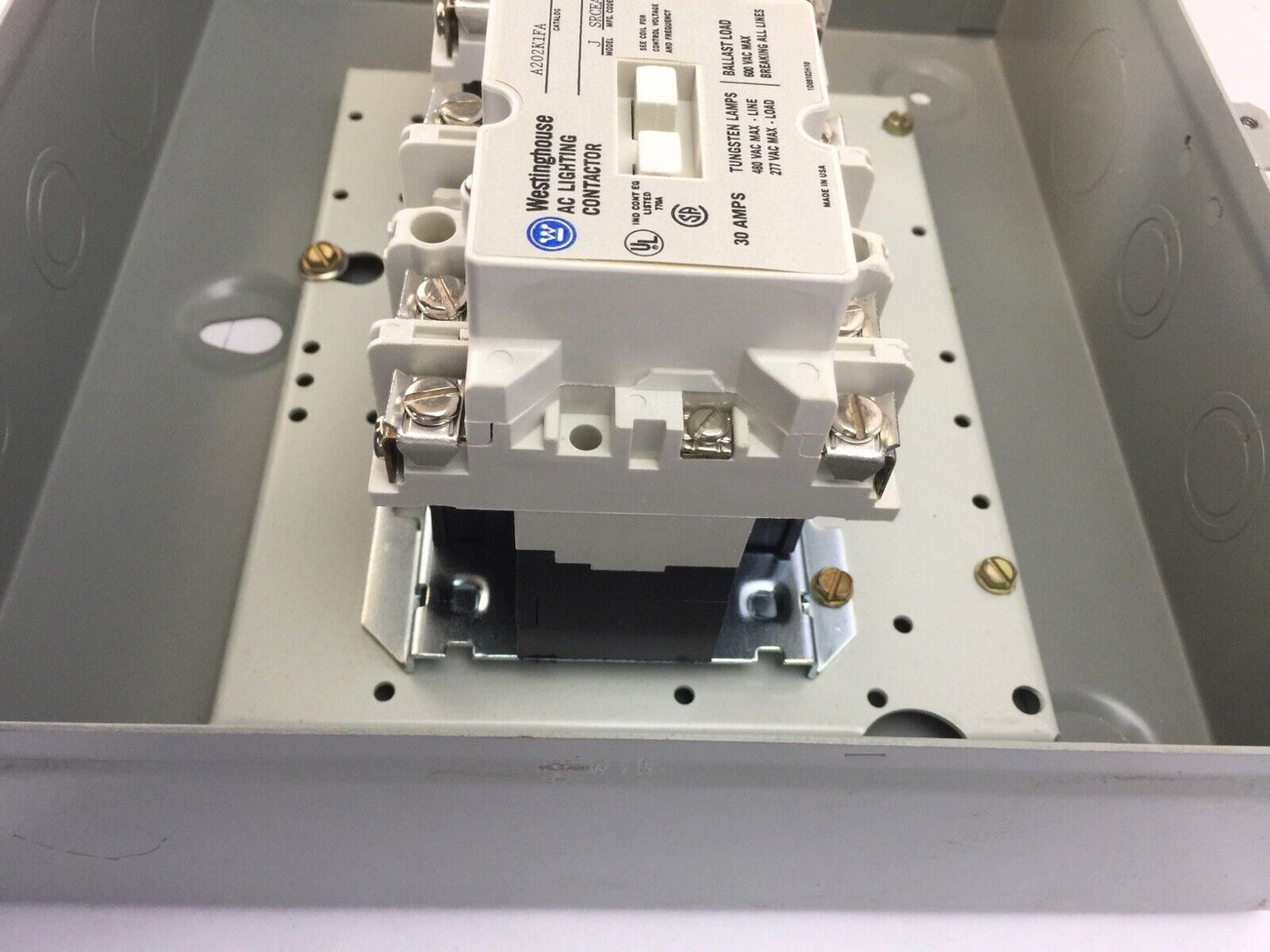 WESTINGHOUSE A202S1FA A202K1FA AC LIGHTING CONTACTOR 30A MODEL J COIL 120V 60HZ