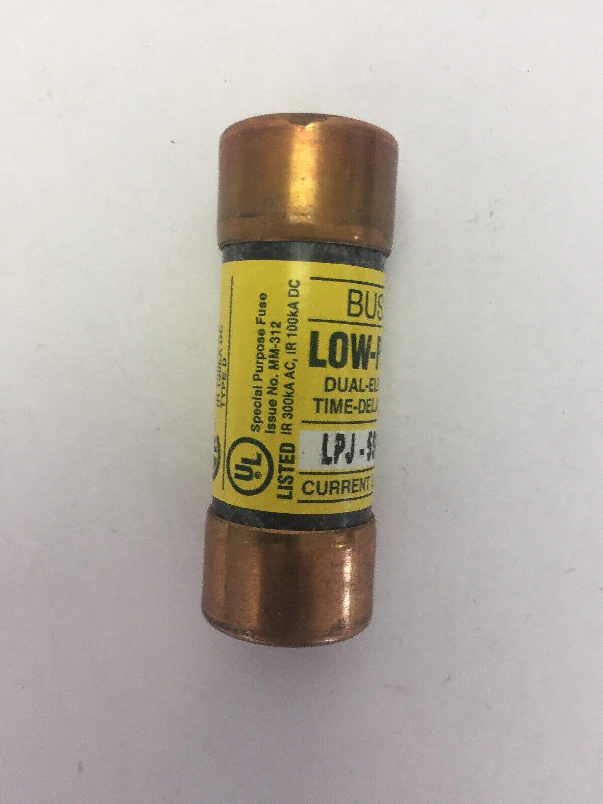 BUSS LPJ-10SP LOW-PEAK DUAL-ELEMENT TIME-DELAY FUSE 10A 600VAC/300VDC (LOT OF 4)