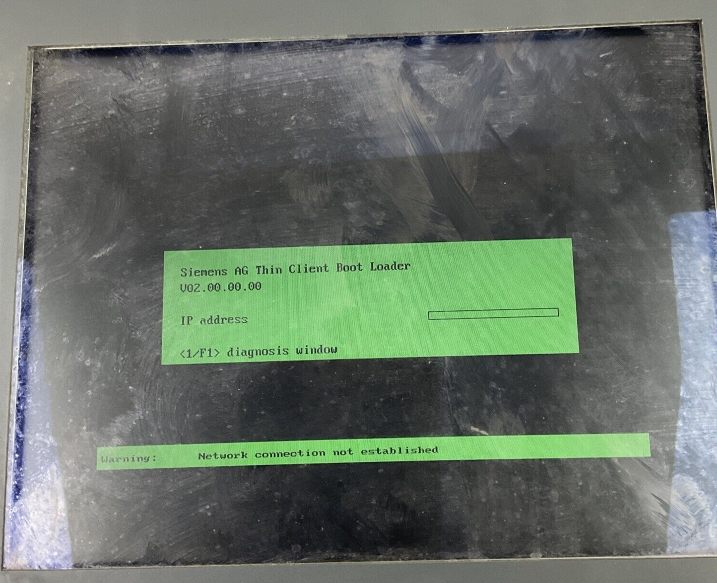 SIEMENS 6FC5203-0AF02-0AA1 OPERATOR PANEL VER.F W/6FC5312-0DA00-0AA1 MOD. VER.C