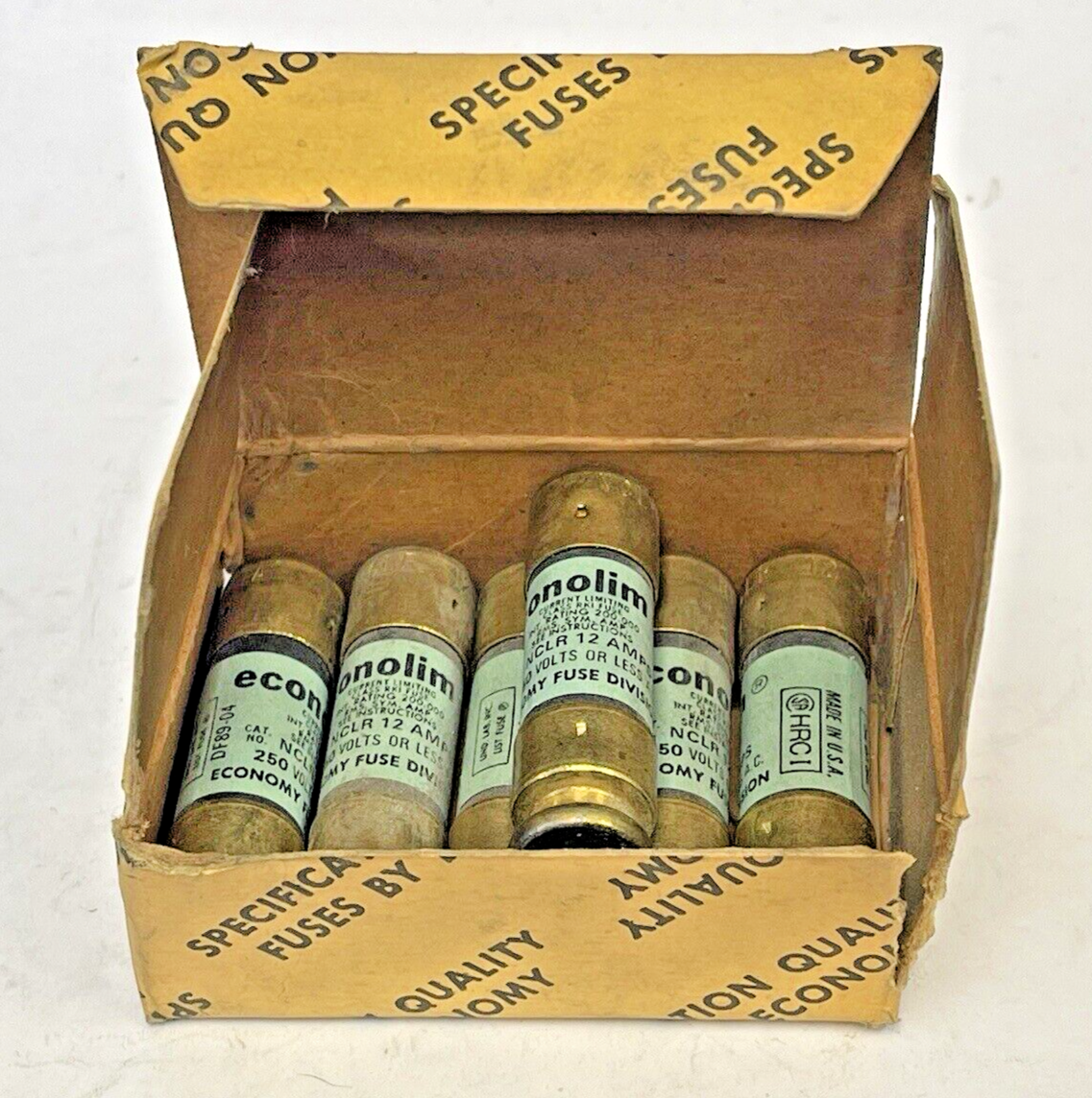 ECONOLIM *BOX OF 6* - NCLR 12 - 12 AMP, 250 VAC, CURRENT-LIMITING CLASS RK1 FUSE