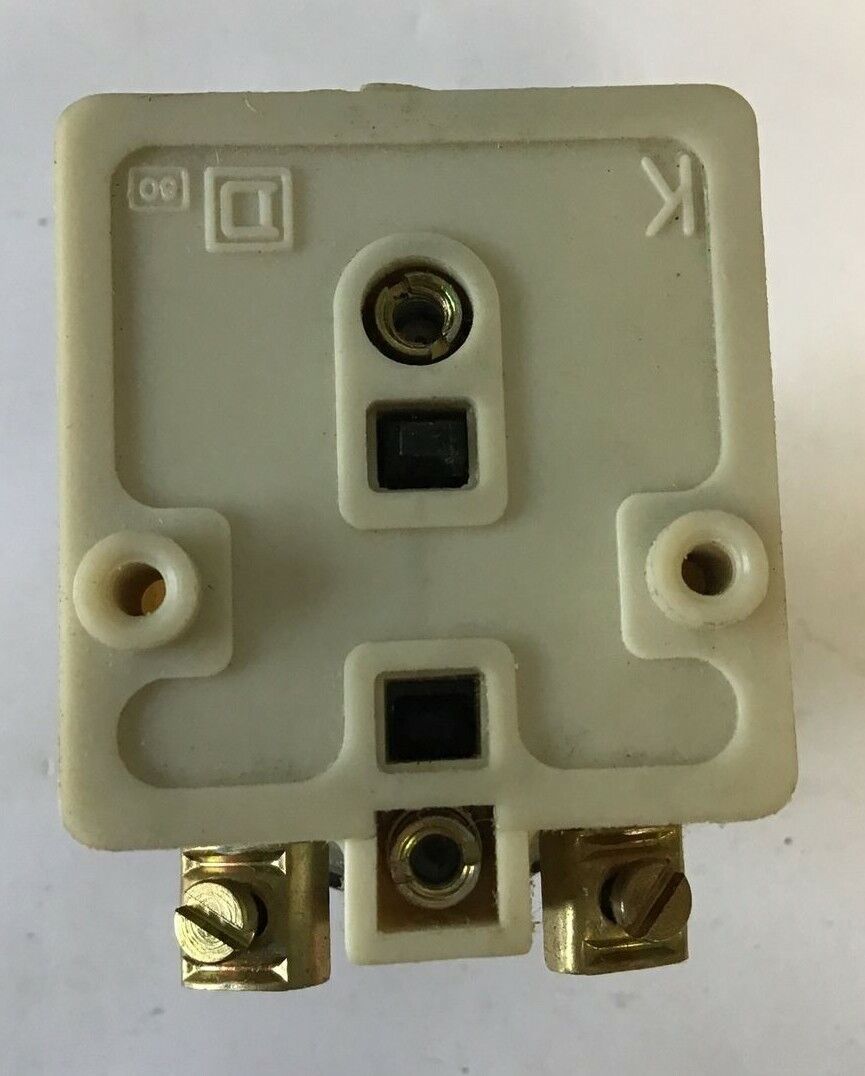 SQUARE D 9001K1L-1 ILL. PUSH BUTTON 120V SER.F CLEAR CAP