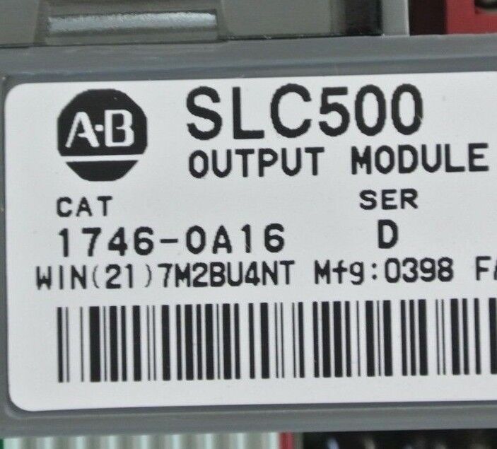 ALLEN-BRADLEY 1746-P2 + 1746-OW8 + 1746-OA16 (2) + 1746-IA16 (3) + 1746-A10 +